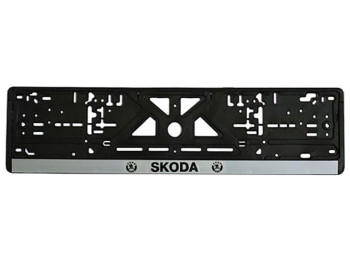Рамка номера пластикова SKODA