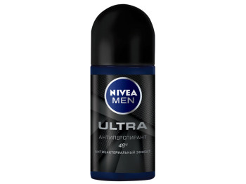Дезодорант-антиперспірант кульковий для чоловіків Nivea men "Ultra" 48 годин 50мл