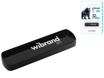 USB флеш-накопичувач Wibrand 32gb Grizzly Колір Чорний