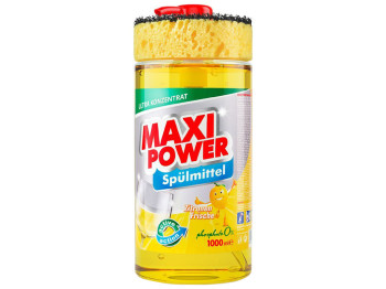 Средство для мытья посуды Maxi Power Лимон, 1л