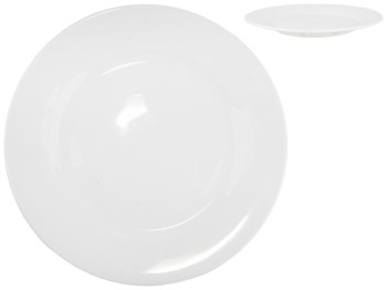 Тарілка обідня біла 8" D20,3см