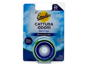 Освежитель-нейтрализатор запаха для холодильника Emulsio Cattura Odori Gel Frigo, гелевий, 40г
