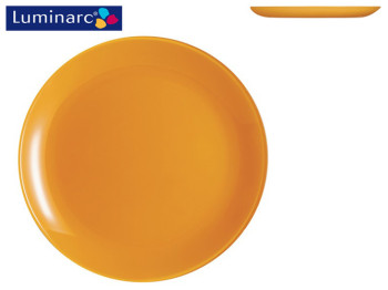 Тарелка обеденная стеклянная Luminarc Arty Mustard 26см 68640