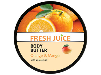 Крем-олія для тіла Fresh Juice Orange Mango, з екстрактом манго та ефірною олією апельсина, 225мл