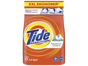 Стиральный порошок Tide Аква-пудра Альпийская свежесть, универсальный, 5,4кг