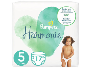 Підгузки одноразові Pampers Harmonie, розмір 5 Junior, 11-16 кг, 17шт
