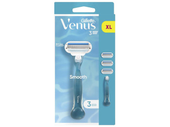 Бритва з 3 лезами Gillette Venus Smooth із 3 змінними касетами