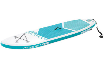 SUP-дошка Intex Aqua Quest 240, весло, насос, повідець, сумка, 244×76×13см, колір бірюзовий