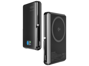 Повербанк Yoki Advanced магнітний, Qi2, Type-C, Pd, Qc, 10000мАч, 30Вт
