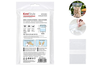 Пакети із zip-lock KmtStyle, 80×120 мм, 50 шт, прозорі