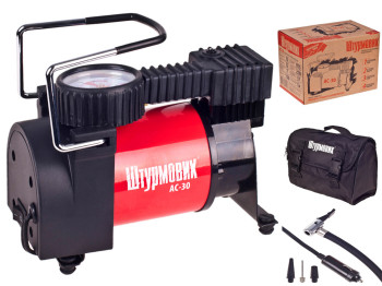 Компресор "Штурмовик" АС-30 100psi/12Amp/37л/прикурювач