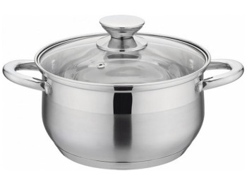 Каструля з кришкою Benson, з нержавіючої сталі, 2,9л