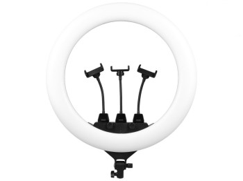 Лампа Ring Light ZB-F488, USB, пластик, метал, 560×560×250мм, колір чорний, м'ята упаковка
