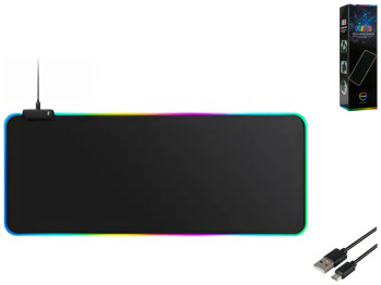 Килимок для мишки TWolf P3 RGB 800х300х4мм Колір Чорний