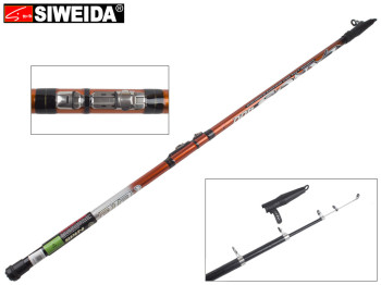 Удочка Siweida "Lanos" композит, 5 колец, 4-секционная 4м 5-25г