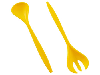 Ложка та виделка для салату (т.жовта) 167097