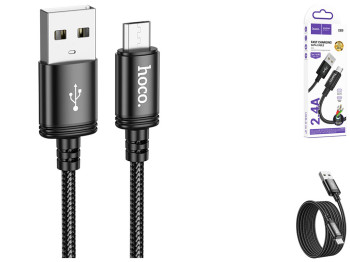 Кабель USB Hoco X89 Micro 2.4A 2m Колір Чорний