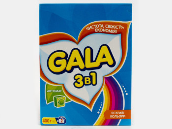 Стиральный порошок GALA автомат "3в1 Яркие цвета" 400гр