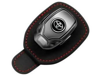 Тримач для окулярів та банківських карток Toyota, шкіра, колір чорний