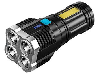 Ліхтар X509/S03-4LED+COB, Li-Ion акумулятор, ЗУ microUSB