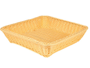 Кошик плетений Simple Weave, поліротанг, квадратний, 35×35 см