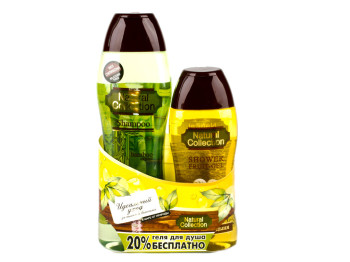 Подарунковий набір Natural collection (шампунь з екстр. бамбука+гель для душу "Диня")