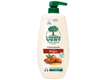 Крем-гель для душу L’Arbre Vert Argan, живильний, з екстрактом аргани, 720 мл