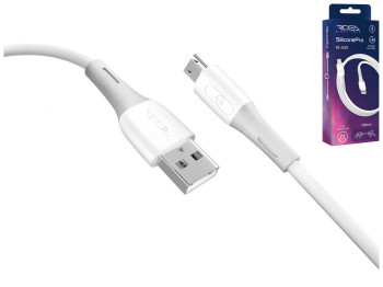 Кабель USB Ridea RC-SI35 SiliconePro Micro 3A Колір Бiлий