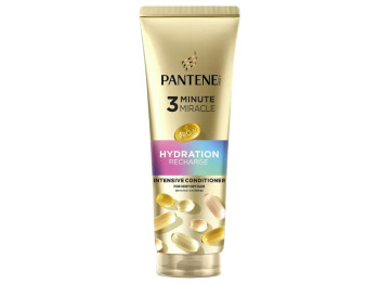 Бальзам-ополаскиватель Pantene Pro-V 3 Minute Miracle, восстановление увлажнения, 220мл