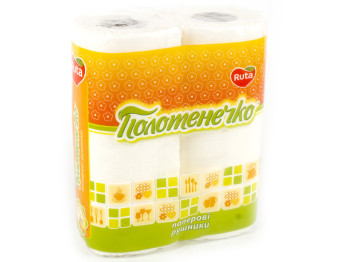 Полотенце бумажное "Полотенечко" двухсл. 22.5x18.5см (2 рул.)