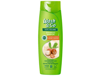 Шампунь Wash and Go з маслом ши, для пошкодженого волосся, 360 мл