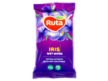 Влажные салфетки "Ruta" Selecta Iris 15шт с экстрактом ириса