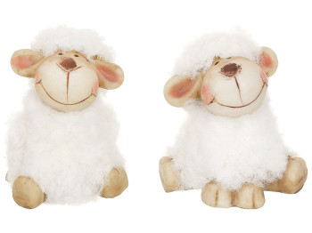 Декоративная фигура Овечка, 7см (2 дизайна, цена за 1 шт)