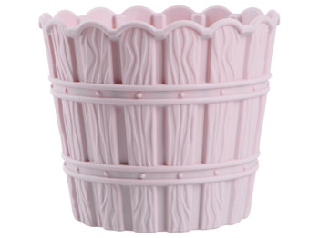Горшок для цветов Violet House Bamboo Pink, с дренажем, 600мл, 8690071221910