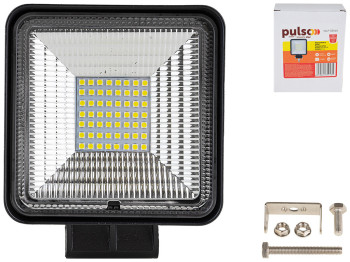 Фара робочого світла Pulso, WLP-SB56A FLOOD, 64Led х 0,9W, 106х106х50мм, 9-36V, 56W, 6000K