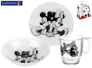 Набір дитячого посуду Luminarc Disney Fun Story (ціна за набір 3 предметів) 53731