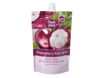 Крем-гель для душа Fresh Juice дой-пак "Mangosteen & Rose petals" мангостин и розовые лепестки 170мл
