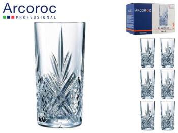 Набір склянок високих Arcoroc Broadway 380мл (ціна за набір 6шт) 34796