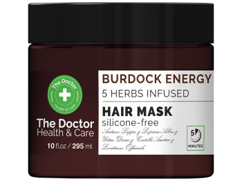 Маска для волос The Doctor Health&Care Репейная сила, с экстрактом лопуха и комплексом трав, 295мл