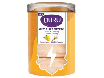 Туалетное мыло Duru Get Energized, женьшень и лимон, 90г (цена за 4 шт)