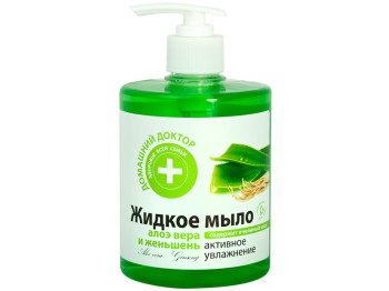 Жидкое мыло Домашний доктор "Алое вера и женьшень" 500мл