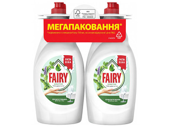 Средство для мытья посуды Fairy Sensitive Чайное дерево и мята, 750мл (цена за 2шт)