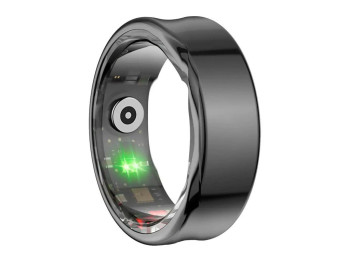 Смарт-кільце XO Smart Ring RS01 розмір 10 (19,8мм), титан, водозахист 5 АТМ, колір чорний