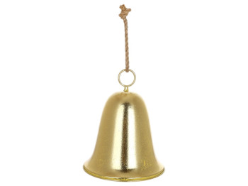 Підвіска металева Christmas bell, 21×26см, колір золото антик