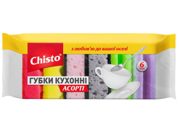 Губки кухонні Chisto Асорті, 6шт