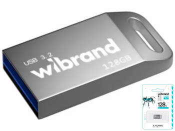 USB флеш-накопичувач 3.2 Wibrand 128gb Ant Gen1, колір срібло