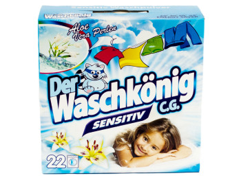 Стиральный порошок бесфосфатный детской одежды Waschkonig Sensitive 2кг Германия
