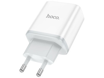 Мережевий зарядний пристрій Hoco C104A Stage single port PD20W Колір Бiлий