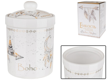 Ємність для сипучих продуктів керамічна Boho style 920мл