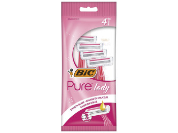 Станок одноразовий для гоління Bic "Pure 3 lady" 3 леза (ціна за набір 4шт)
